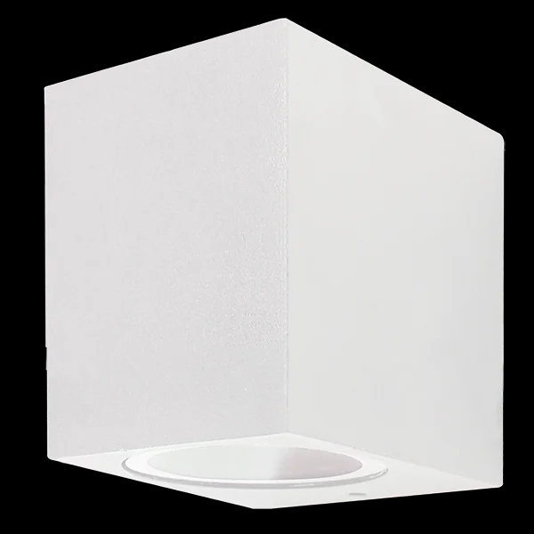 LUMINARIA UNIDIRECCIONAL CON FRENTE RECTO P/GU10 IP44 BLANCO
