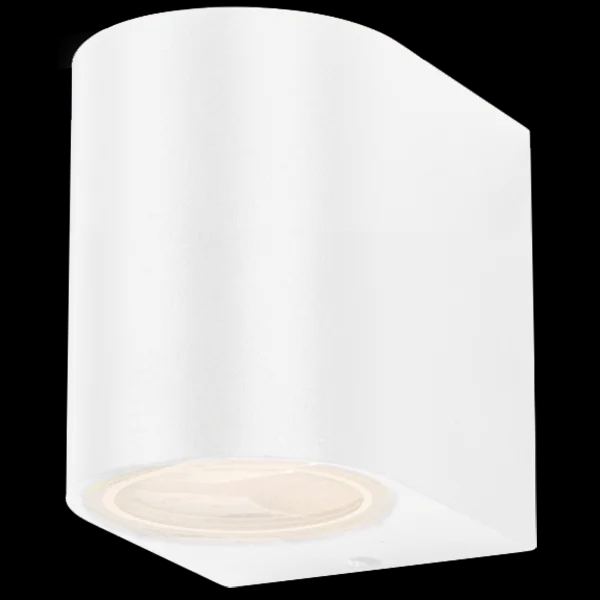 LUMINARIA UNIDIRECCIONAL CON FRENTE CURVO P/GU10 IP44 BLANCO