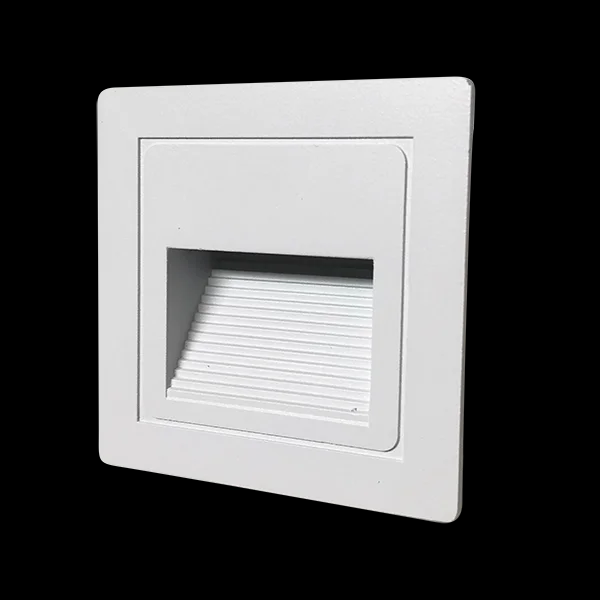 SEÑALIZADOR DE EMBUTIR EXTERIOR BLANCO 3W LUZ CALIDA 3000K