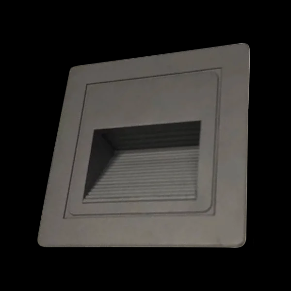 SEÑALIZADOR DE EMBUTIR EXTERIOR GRIS 3W LUZ CALIDA 3000K