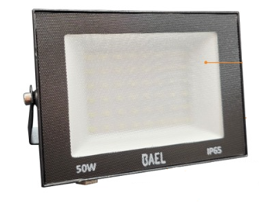 PROY LED   50W ULTRA DELGADO INYEC ALUM IP65 220VCA (165~245VCA) 25000HS CON SENSOR DE MOVIMIENTO Y VALVULA DE DESPRESURIZACION LUZ DIA FRIA