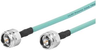 N-Connect male/male flexible Connection Cable preconfeccionado; longitud 10 m; cable flexible, p. ej., para conexión de antenas, apropiado para IWLAN y telefonía móvil