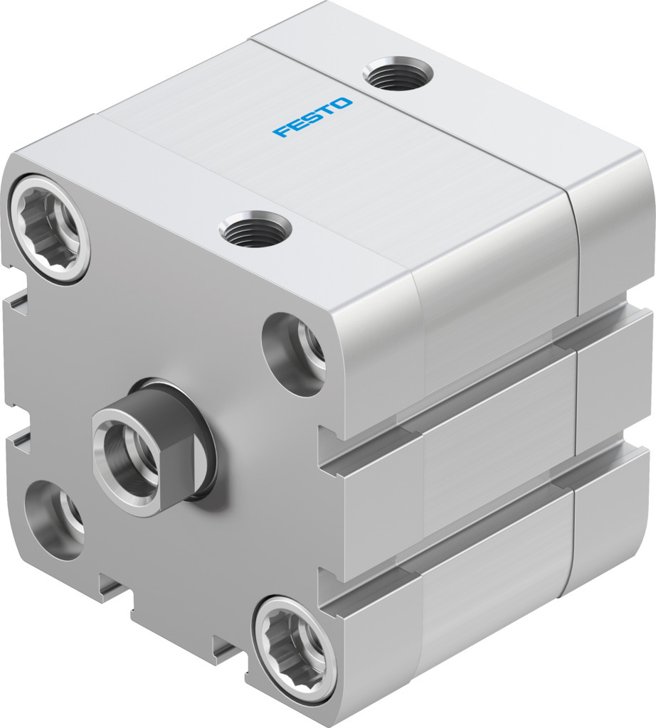 CILINDRO / ISO 21287 / DOBLE EFEC. / EMB. 50MM / CARRERA 15MM / AMORT. ANILLOS ELAST. / P/ DETEC. POSI. / VAST. M10 ROSCA INT. / CONEX. NEU. G1/