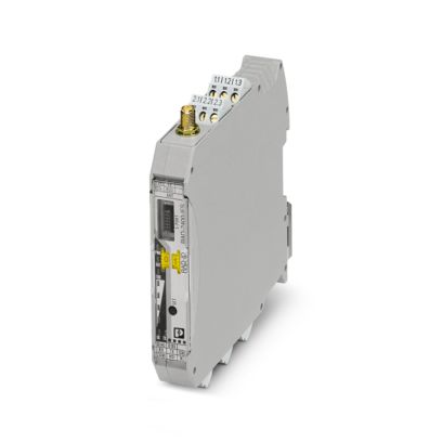 Radioline: transceptor de radio de 2,4 GHz con interfaz RS-232/485, ampliable con módulos de E/S, conexión de antena RSMA (hembra), redes punto a punto, en estrella y enmalladas hasta 250 estaciones, alcance hasta 5 km (con buena visibilidad).