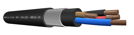 CABLE SUBT COBRE ARMADO  2X 6MM2   1KV  90°C   AISL. XLPE - CUBIERTA LSZH NEGRO   ARMADURA ALAMBRE DE ACERO GALV.     (Ex - EF 0260 H)