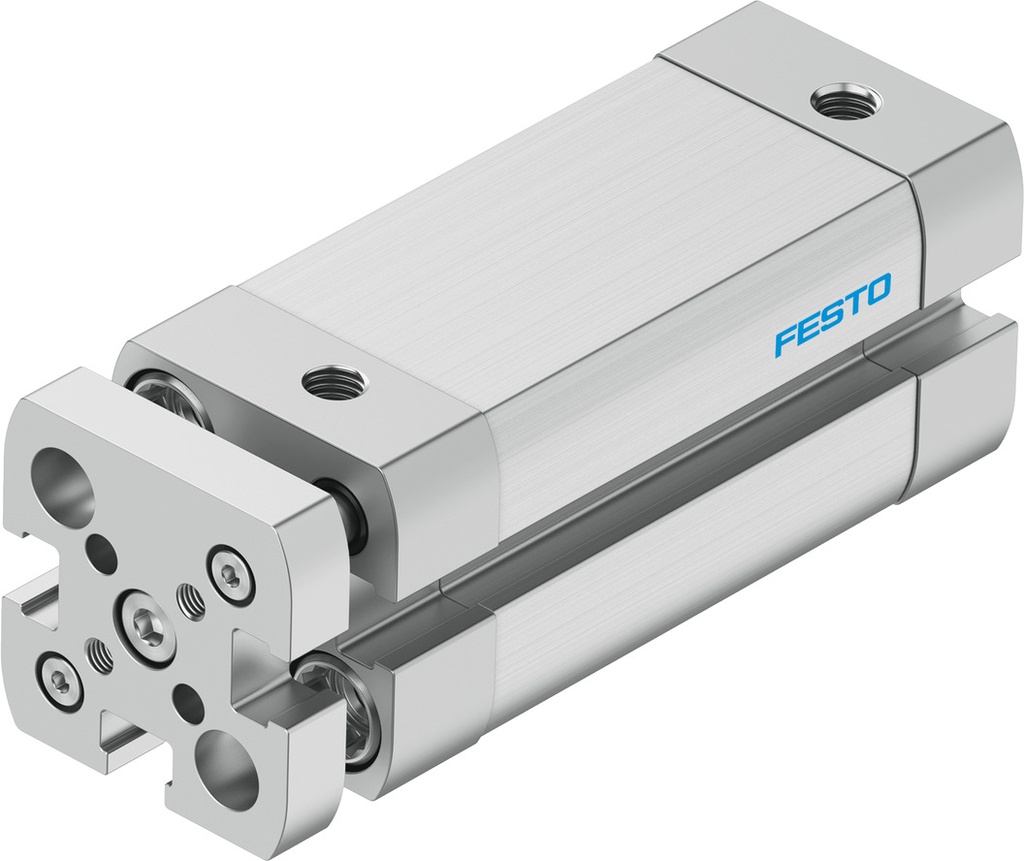 CILINDRO / ISO 21287 / DOBLE EFEC. / EMB. 12MM / CARRERA 40MM / AMORT. TOPES ELAST. / P/ DETEC. POSI. / BARRA GUIA C/PLACA YUGO