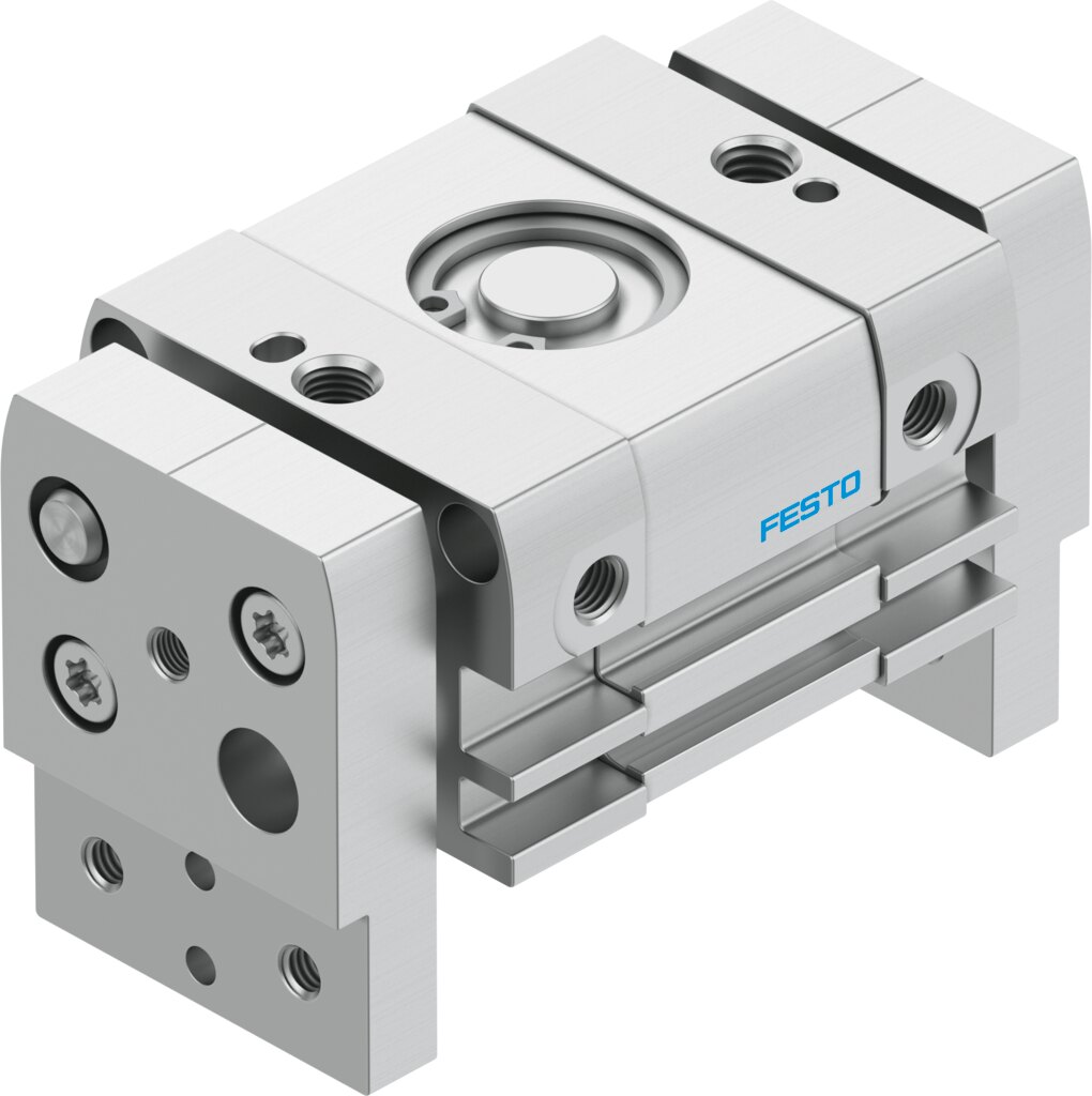 PINZA PARALELA / TAMAÑO 10 / DOBLE EFEC. / CORREDERA POR MORDAZA 10MM - TOTAL 20MM / P/SENSOR DE PROXIMIDAD / CONEX. NEU. M5 / GUIA DESLIZANTE
