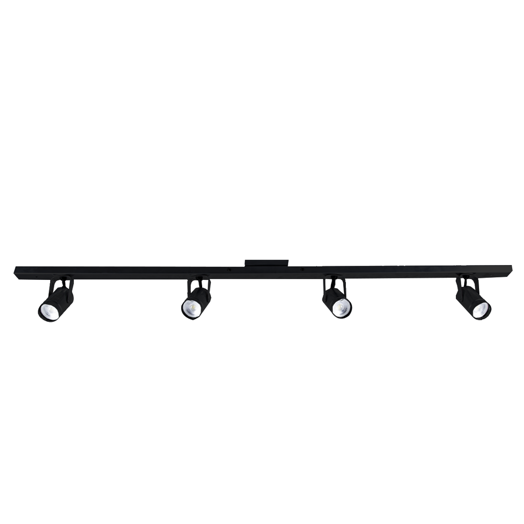ALIQUE DICRO 4 LUCES BASE REGLETA 1200 GU10 NEGRO