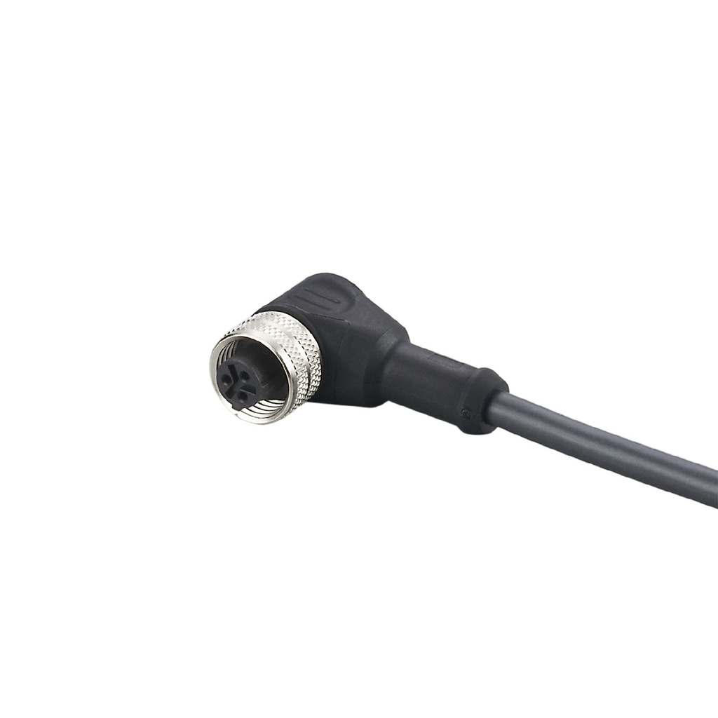 CONECTOR HEMBRA ACODADO M12 3 POLOS 3 HILOS  2MT