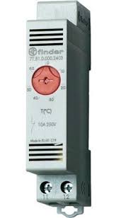 TERMOSTATO DE PANEL -20/+40ºC  1NC  10A  RIEL DIN  P/ CALEFACCION