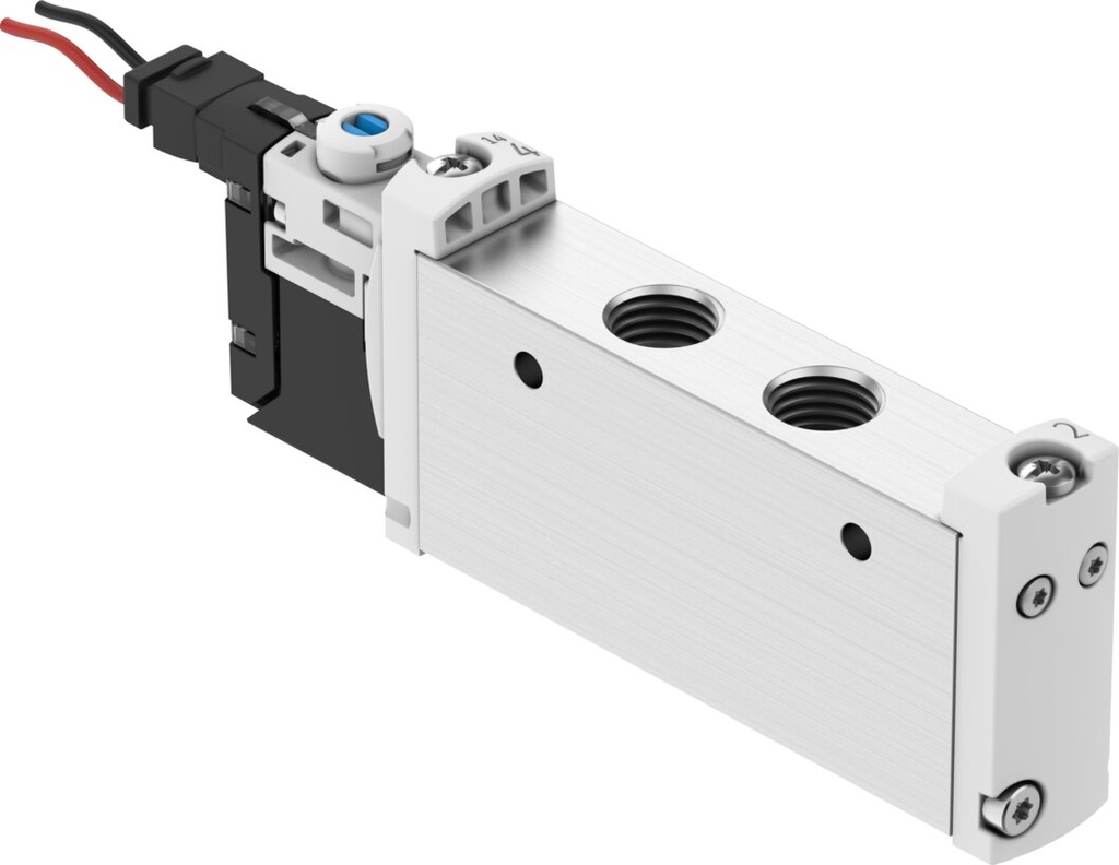 ELECTROVALVULA / 5/2 MONO. / PILOTO INT. / MUELLE NEU. / ROSCA G1/8 / CONEX. ELECT. - 24VDC - CABLE 0.5MT