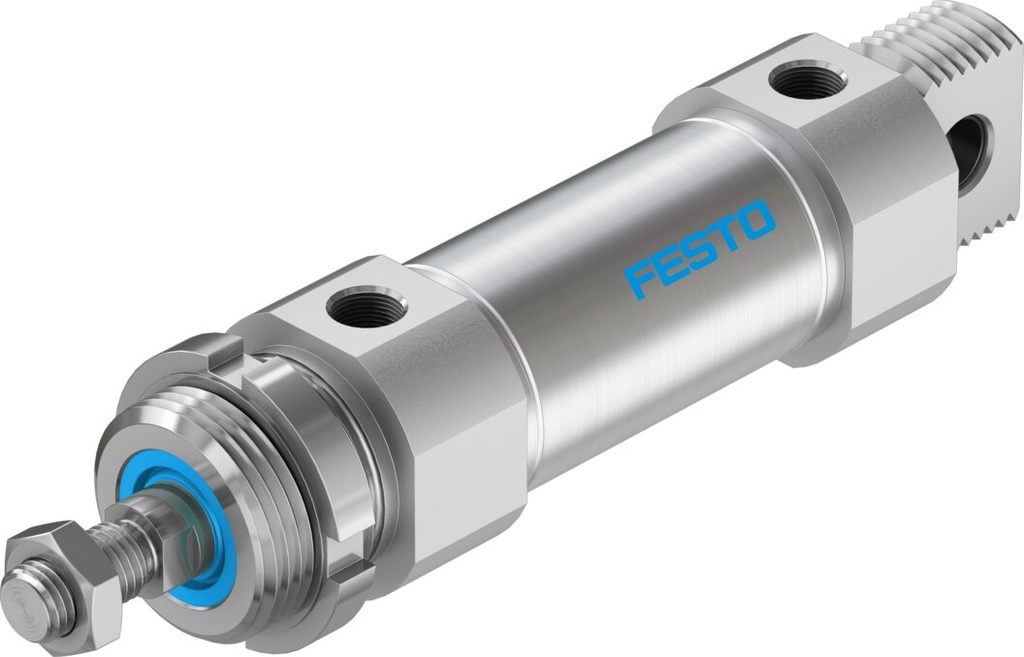 CILINDRO / ISO 6432 / DOBLE EFEC. / EMB. 40MM / CARRERA 30MM / AMORT. NEU. AUTOREG. / P/DETEC. POSI. / VASTAGO M12X1,25 / CONEX. NEU. G1/4