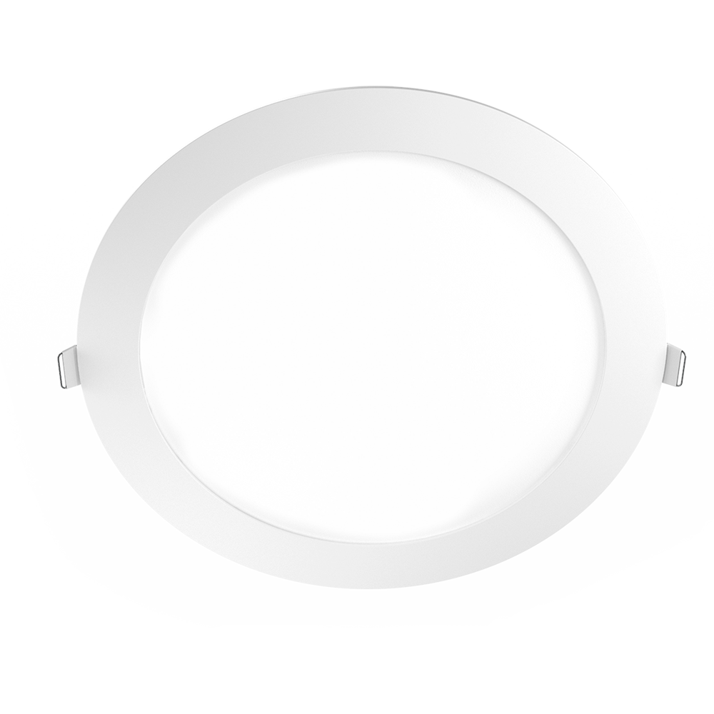 PLAFON LED REDONDO PLATEADO 18W 85-265V 25.000HS LUZ CALIDA 3000K-1530LM