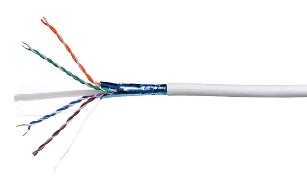 CABLE FTP CAT 6A LSZH BLANCO - CS44Z1 WHT 4/23 F/UTP RL 305 -  X 305 MTS