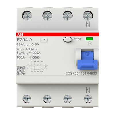 INT DIFERENCIAL 4X   63A 500MA   F204A-63/0,5