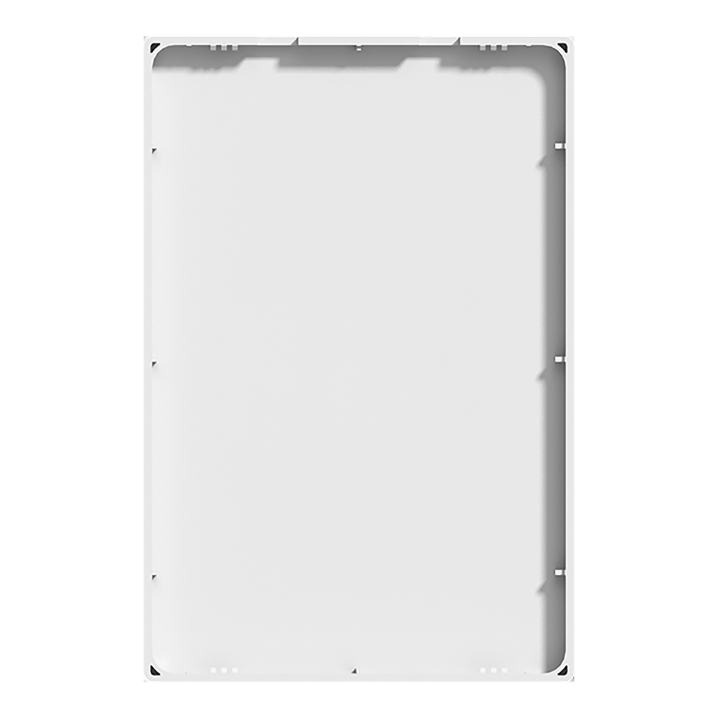 TAPA CIEGA RECTANGULAR MILAN BLANCO MACROLED, BASTIDOR METALICO