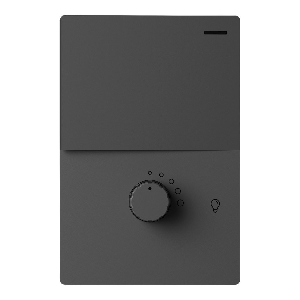 MODULO PUNTO y DIMMER LED MILAN GRIS MACROLED, 1 CANAL, AC 250V, 10A MAX. 1 DIMER   BASTIDOR METALICO