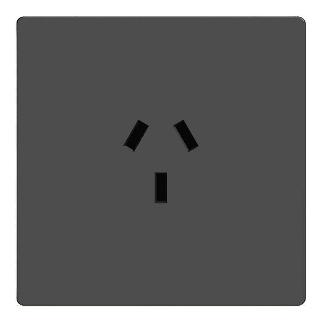 MODULO 1 TOMA MIGNON MILAN GRIS MACROLED, AC 250V, 10A MAX. BASTIDOR METALICO