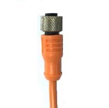 CONECTOR RECTO M12 S/LED CABLE 2M 4 HILOS EXT ABIERTO E12-4RV2
