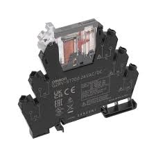 BORNE RELE INTERFACE. Montaje a Riel din. Tension de la bobina 24 Vac/dc. Conexion a tornillo. Salida rele. Capacidad de carga hasta 6 A resistivos y 2,5 A Inductivos. Ancho: 6,2 mm. Led indicador de estado. (REEMPLAZA A G2RV-SR).       G2RVST700ACDC24