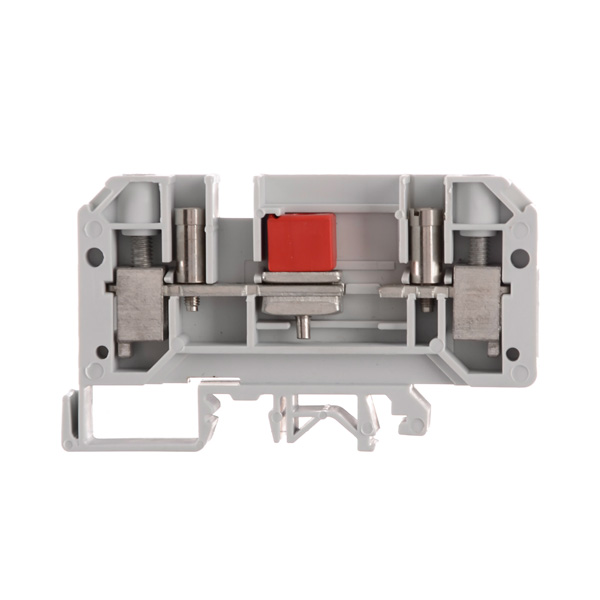 BORNE SECCIONABLE A CORREDERA PARA CONDUCTOR 10mm² CON 2 TOMAS DE PRUEBA M. ALEAC. Cu