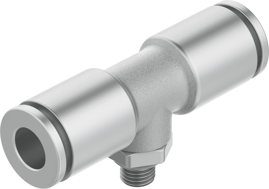 RACOR RAPIDO FORMA T / ROSCA M5 - RACOR 6MM / LATON NIQUELADO