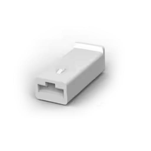 [120282] CAJA PLAST 6.35 1V P-RECEPT NATURAL