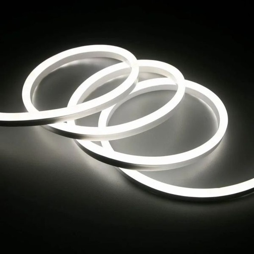 [124473] (H.A.S.) TIRA NEON LED FLEXIBLE BLANCO 12V 9,6W/M LUZ CALIDA IP65 5 MTS (No incluye fuente)