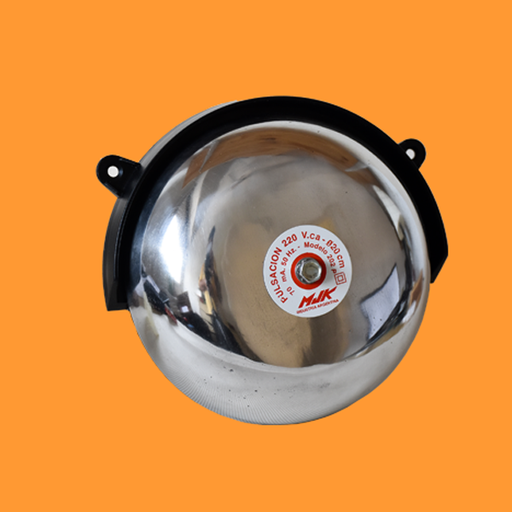 [130326] CAMPANA ALARMA D20cm 220V CA SAL DIRECTA C/B.ABS