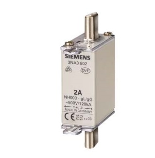 [100021964] FUSIBLE NH T000  80A CURVA GG 120KA   3NA3824