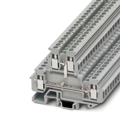 [MBKKB25BE] (DISCONT) MINIBORNE DOBLE PISO 0.2-2.5 MM2 ANCH 5.2 MM GRIS