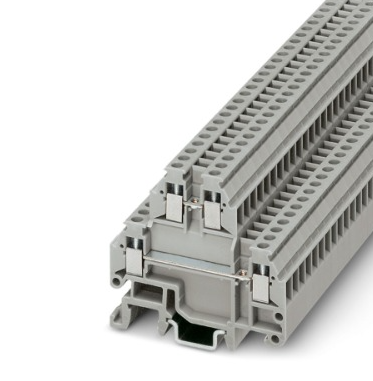 [MTTB15] (DISCONT) MINIBORNE DOBLE PISO 014-1.5 MM2 AWG 30-14 ANCH 4.2 MM GRIS