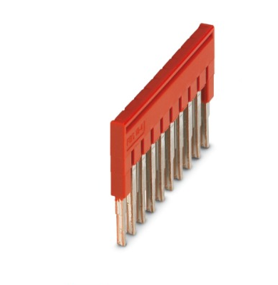 [FBS 10-4] PUENTE ENCHUF P/PUENTEADO CENTRAL 10P ROJO