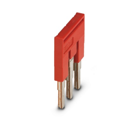 [FBS  3-6] PUENTE ENCHUF P/PUENTEADO CENTRAL  3P  ROJO