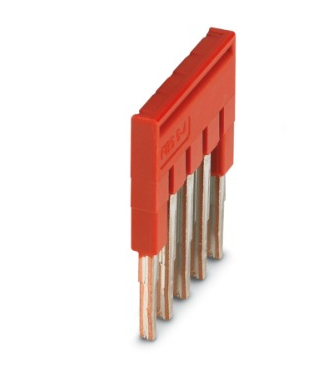 [FBS  5-4] PUENTE ENCHUF P/PUENTEADO CENTRAL  5P  ROJO