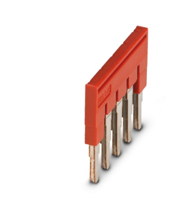 [FBS  5-6] PUENTE ENCHUF P/PUENTEADO CENTRAL  5P  ROJO