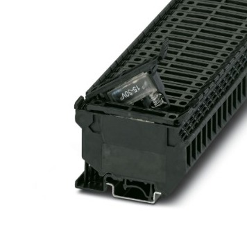 [3004126] (CONSULTAR) BORNE  P/CART FUSIBLE G. 0.2-4 MM2 AWG: 26-10 ANCH: 8.2 MM NEGRO