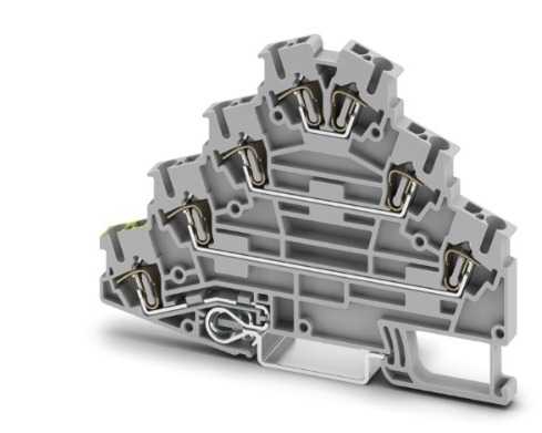 [3036055] (CONSULTAR) BORNE 4 PISOS CONEX. RESORTE P/MOT. ANCH BORNE 5.2 MM 0.2-25  GRIS