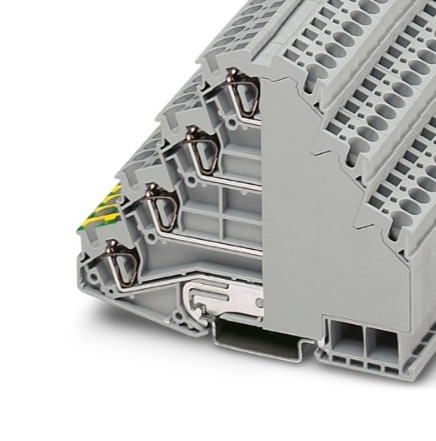 [ST 4-PE/3L] (.) (DISCONT) BORNE 4 PISOS CONEX. RESORTE P/MOT. C/CONEX. TIERRA