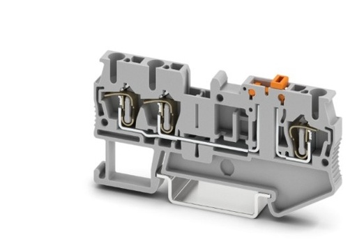 [ST2.5TWINMT] (DISCONT) BORNE INTERRUMP CUCHILLA C/CONEX. RESORTE 0.2-4 MM2 AWG 24-12 ANCH 5.2 MM GRIS