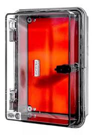 [136008] GAB POLICARB GRIS C/TT 304 X 370 X 154MM C/CHASIS (TAPA TRANSPARENTE) IP67 IK10