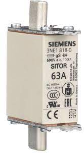 [100021893] FUSIBLE ULTRA RAPIDO SITOR T000 63A 690V CURVA GS   3NE1818-0