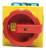 [100021577] INT SECC. PARADA EMERGENCIA FIJACION FRONTAL  25A  3P   AC-23A/400V: 9,5kW   3LD2103-0TK53