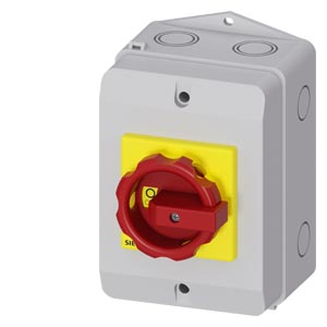 [100021765] INT SECC. PARADA DE EMERGENCIA  EN CAJA IP65  3P  25A     AC-23A/400V: 9,5kW   3LD2164-0TB53