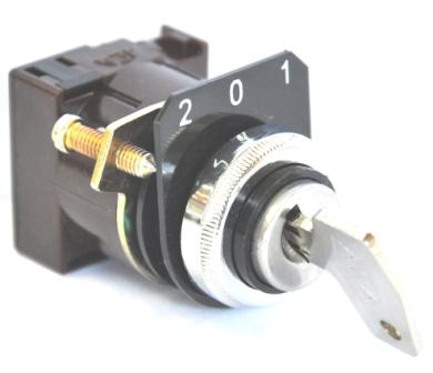 [4702270] SELECTOR CERRADURA 6300 NEGRO (2-0-1) C/RETORNO