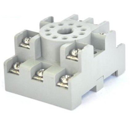 [6100340] (DISCONT) ZOCALO SR3P-05 MONTAJE RIEL DIN 11PIN P/GT3A RR3P (NO LO FABRICAN MAS)