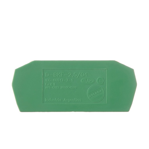 [D-BKF-2,5/04-VE] TAPA P/BORNE A RESORTE 2.5-4MM2 VERDE