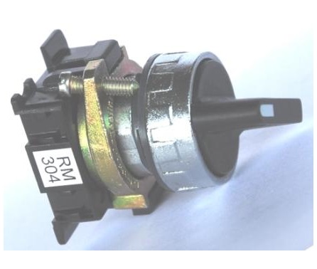 [5420140] SELECTOR PALANCA RM 304 NEGRO (0-1) S/RETORNO