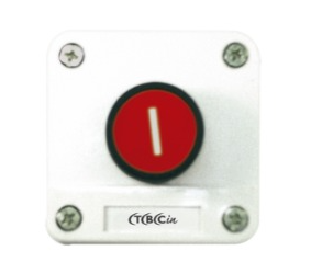 [147360] CAJA PLASTICA 1 PULSADOR RAS 1NA-ROJO