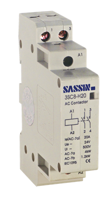 [147539] CONTACTOR MODULAR 2P 20A 2NA BOB 24VCA